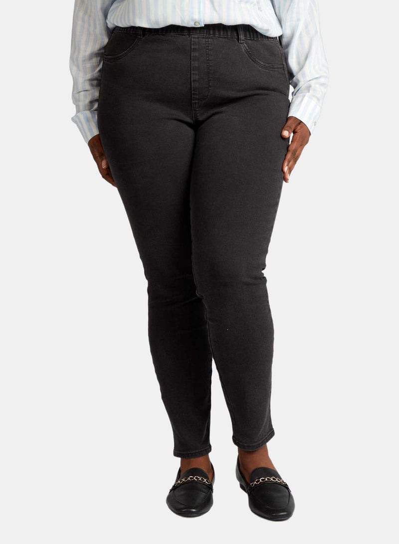 Kiabi Regular-Fit Stretch High-Waist Jeggings - Image 2